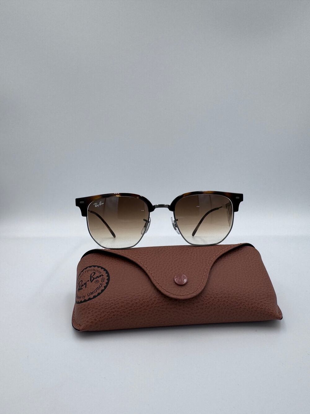 Ray-Ban RB4416 New Clubmaster Havana Gunmetal Clear Gradient Brown 51mm